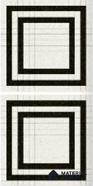 Subway Wall Tile TL 04979 Marrakech Marquina Black & White 8 x 8 inch Ceramic Matte Finish - 10 mm | Suitable for Highlighter Walls, Foyer, Bathroom, Kitchen Wall & Backsplashes (Sample)