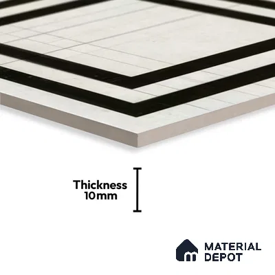 Subway Wall Tile TL 04979 Marrakech Marquina Black & White 8 x 8 inch Ceramic Matte Finish - 10 mm | Suitable for Highlighter Walls, Foyer, Bathroom, Kitchen Wall & Backsplashes (Sample)