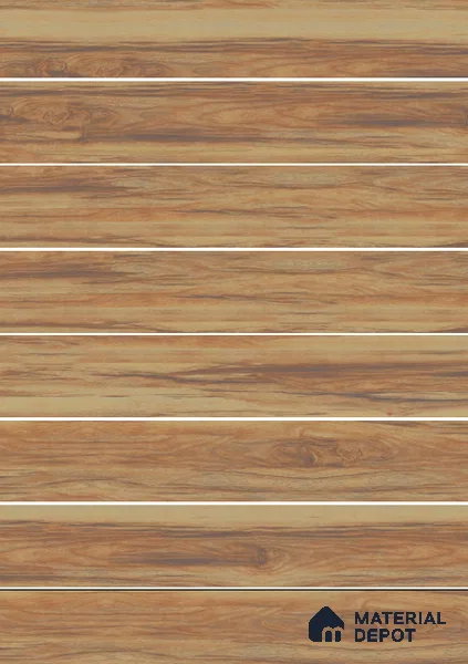TL 02274 Wooden Series 1200 x 200 mm Non Rectified Original Mould Tile Plank (8 Random Pcs) | 2-3 mm Spacer is Mandatory (Sample)