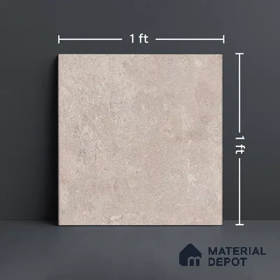 Terrazzo Floor Tile TL 01774 D Floor Livid Cream 12 x 12 inch Matte Finish Ceramic Anti Skid Matching Floor Tile - 7 mm