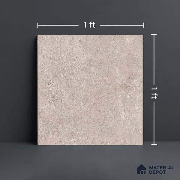 Terrazzo Floor Tile TL 01774 D Floor Livid Cream 12 x 12 inch Matte Finish Ceramic Anti Skid Matching Floor Tile - 7 mm