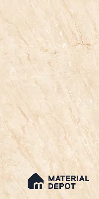 Budget Friendly Marble Floor & Wall Tile Value For Money TL 05579 Beige Terez Dayna 4 ft x 2 ft - Vitrified Glossy Finish -9 mm | 4 Random Design | Suitable for Living Room, Bedroom & Bathroom