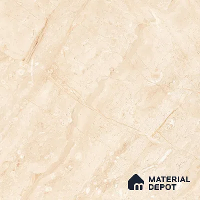 Budget Friendly Marble Floor & Wall Tile Value For Money TL 05579 Beige Terez Dayna 4 ft x 2 ft - Vitrified Glossy Finish -9 mm | 4 Random Design | Suitable for Living Room, Bedroom & Bathroom