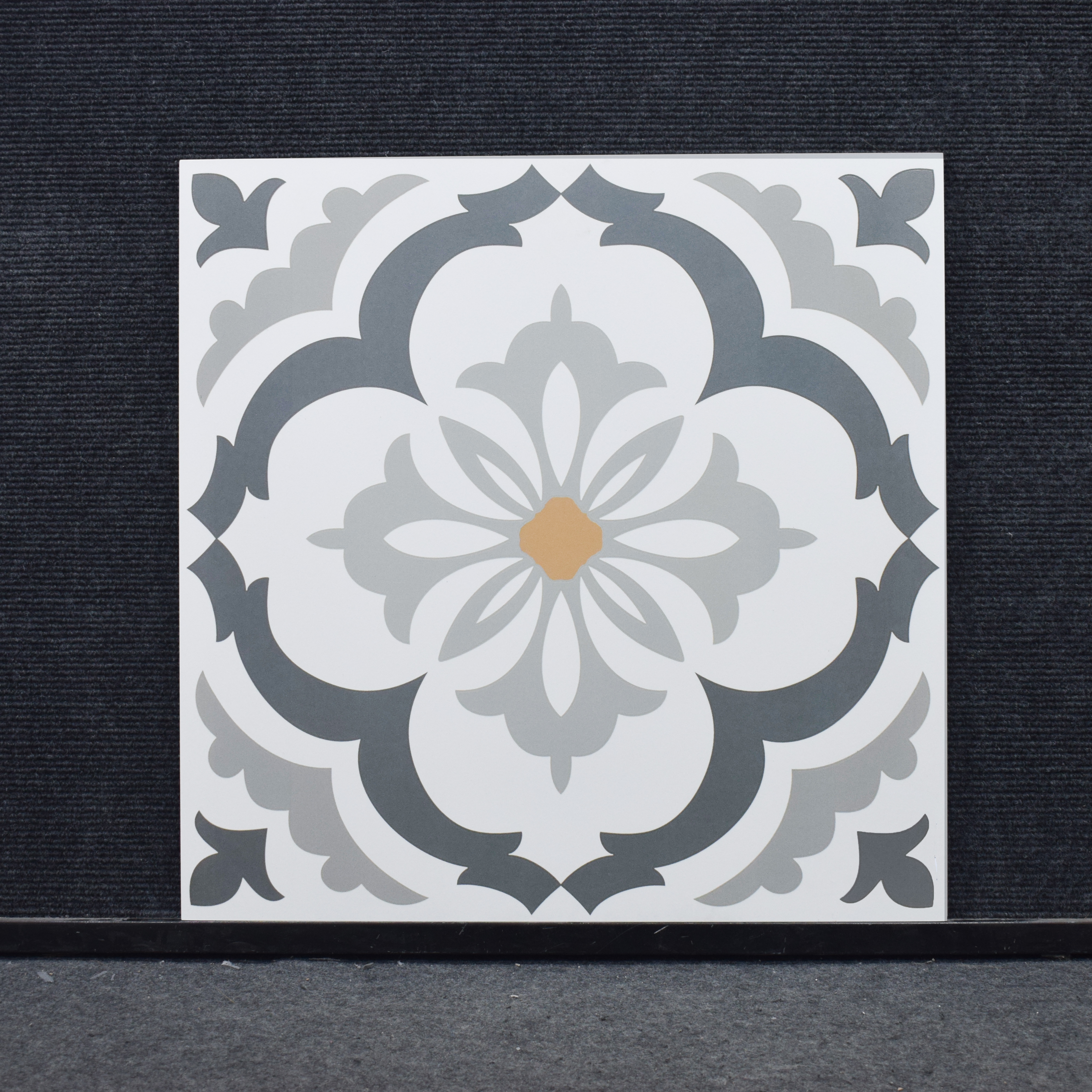 Moroccan Wall & Floor Tile TL 00912 Decor 14 2 ft x 2 ft Matte Finish Vitrified Tile - 9 mm | Please Expect a Slight Variation of Pattern | Suitable For Kitchen, Balcony, Dining Area