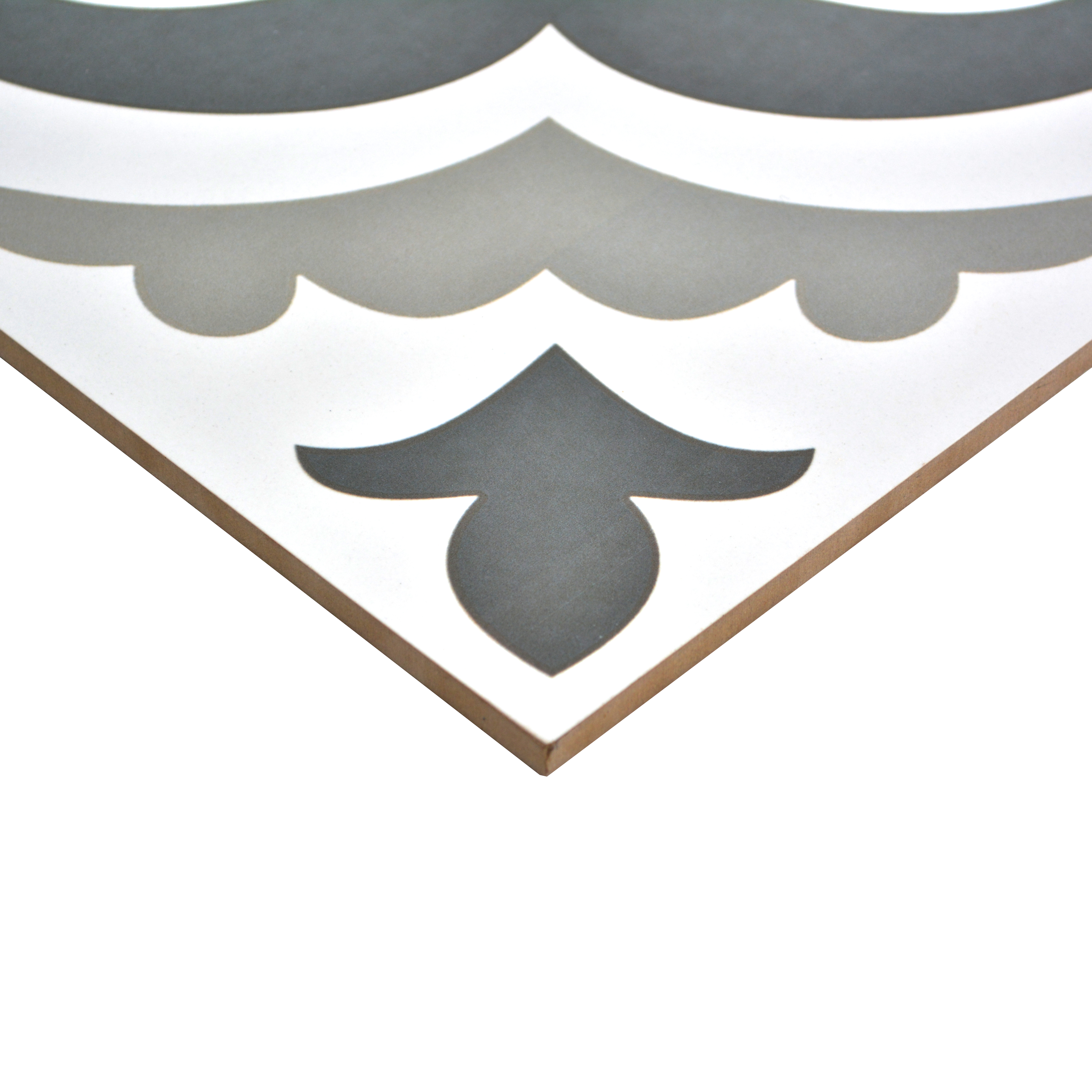 Moroccan Wall & Floor Tile TL 00912 Decor 14 2 ft x 2 ft Matte Finish Vitrified Tile - 9 mm | Please Expect a Slight Variation of Pattern | Suitable For Kitchen, Balcony, Dining Area