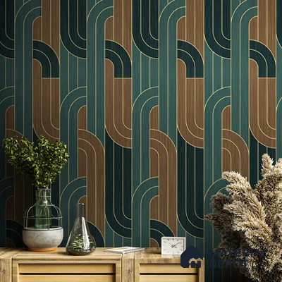 Deep Harmony, Abstract Wall Wallpaper, Customised Sukoon Series Canvas Florals Design (Customised Size Wallpaper)