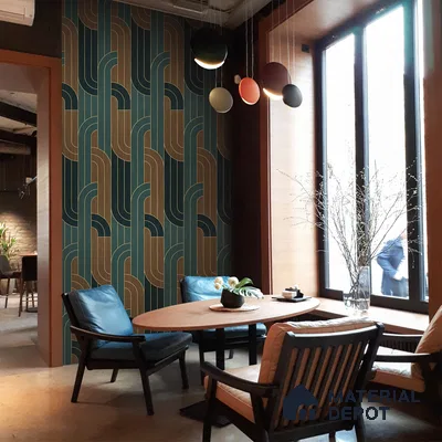 Deep Harmony, Abstract Wall Wallpaper, Customised Sukoon Series Canvas Florals Design (Customised Size Wallpaper)