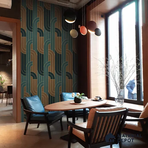 Deep Harmony, Abstract Wall Wallpaper, Customised Sukoon Series Canvas Florals Design (Customised Size Wallpaper)