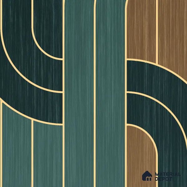 Deep Harmony, Abstract Wall Wallpaper, Customised Sukoon Series Canvas Florals Design (Customised Size Wallpaper)