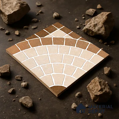 Parking Floor Tile TL 07580 Desert Linen | 16 x 16 inch | Anti Slip Matte Finish Heavy Duty Vitrified Tile - 12 mm | Suitable For High Traffic Areas, Terrace, Balcony | Pattern Alignment May Vary | 2-3 mm Spacer is Mandatory