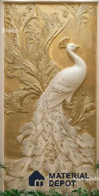 Duco Paintable Designer Peakcock 8 ft x 4 ft CNC Made HDHMR - 40 mm