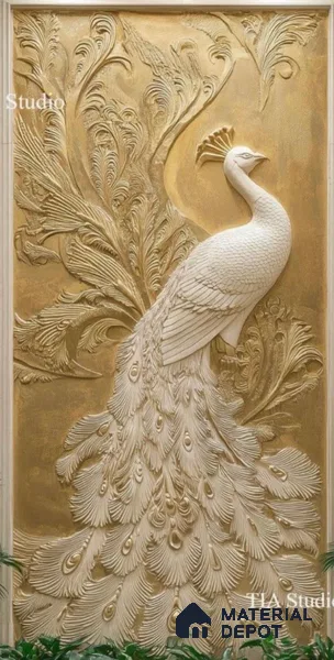 Duco Paintable Designer Peakcock 8 ft x 4 ft CNC Made HDHMR - 40 mm