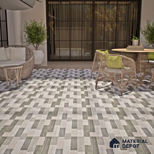 TL 00459 Dim Grey 2 ft x 2 ft Matte Finish Digital Porcelain Floor & Wall Tile - 9.5 mm