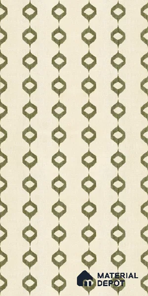 Handmade Third Fired Moroccan Wall Tile TL 13004 I Olive Butti 600x300 mm Embossed Matte Ceramic Rajasthani Series Tile - 9 mm