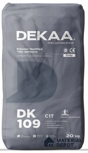 DK 109 Grey For Ceramic Tiles on Internal Floor & Wall | 20 Kg