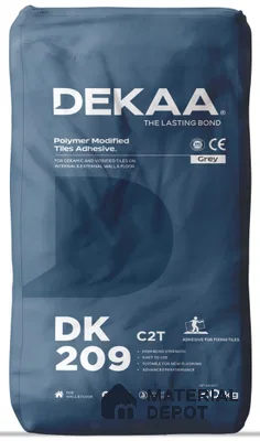 DK 209 Grey For Ceramic and Vitrified Tiles On Internal & External Wall & Floor | 20 Kg