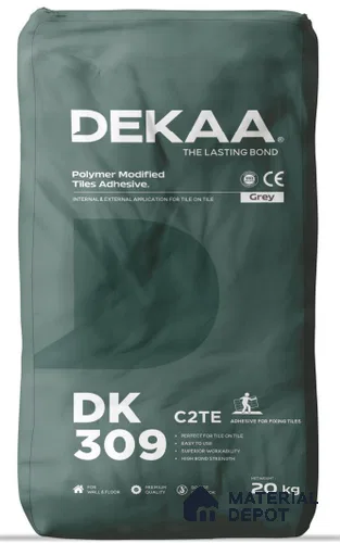 DK 309 Grey Internal & External Application for Tile on Tile | 20 Kg