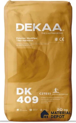 DK 409 White Internal & External Application for All Types of Natural Stones & Tiles | 20 Kg