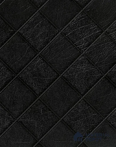Black Leather Look DL 1106 Domino Leather 8 ft x 4 ft Texture Finish Decorative Laminate - 1.25 mm | Suitable for TV Unit, Wardrobe, Kitchen Cabinets