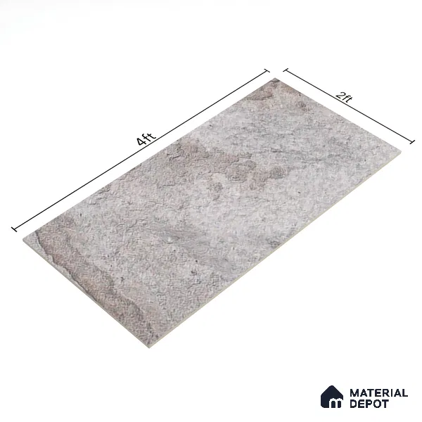 TL 04452 Dolomine Grey 4 ft x 2 ft Digital Punch Matte Finish Vitrified Tile - 9 mm (Sample)