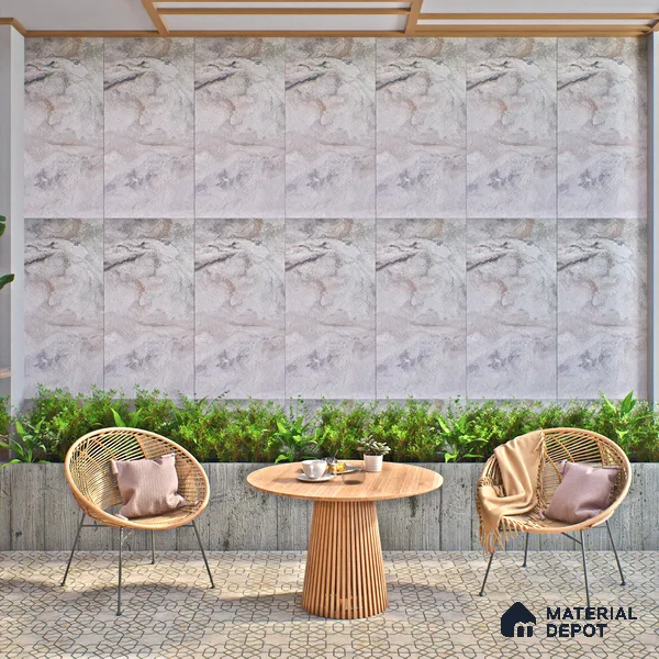 TL 04452 Dolomine Grey 4 ft x 2 ft Digital Punch Matte Finish Vitrified Tile - 9 mm (Sample)