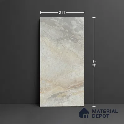 TL 04453 Dolomine Natural 1200 x 600 mm Digital Punch Matte Finish Vitrified Tile - 9 mm (Sample)