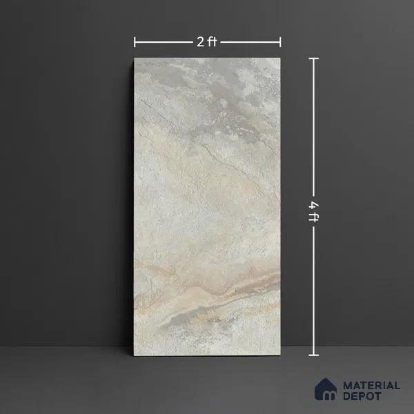 TL 04453 Dolomine Natural 1200 x 600 mm Digital Punch Matte Finish Vitrified Tile - 9 mm (Sample)