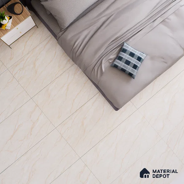 Marble Floor & Wall Tile TL 02192 Drete Beige 4 ft x 2 ft Glossy Finish Vitrified Tile - 9 mm (Sample)