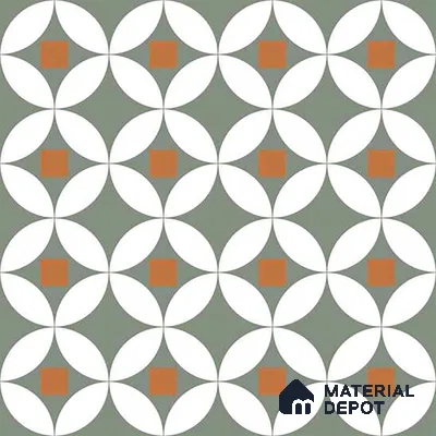 Moroccan Wall & Floor Tile TL 00909 Drift 2 ft x 2 ft Matte Finish Vitrified Tile - 9 mm | Please Expect a Slight Variation of Pattern | Suitable For Kitchen, Foyer, Dining Area | Random Designs