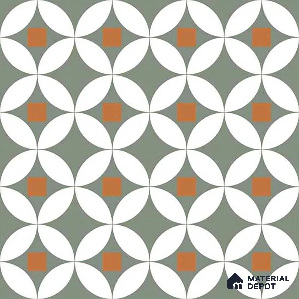Moroccan Wall & Floor Tile TL 00909 Drift 2 ft x 2 ft Matte Finish Vitrified Tile - 9 mm | Please Expect a Slight Variation of Pattern | Suitable For Kitchen, Foyer, Dining Area | Random Designs