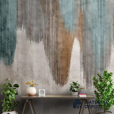 Dripping Paint, Premium Textured Wallpaper Design for Rooms, Customised Indrani Series Handmade Patterned Design (Customised Size Wallpaper)