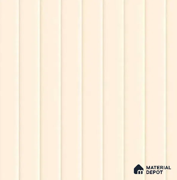 Fluted Solid Color Look LM 18502 Butter Cream 8 ft x 4 ft Solid Textured Finish Anti Fingerprint Decorative Thermo Laminate - 1 mm | Suitable for Suitable for Bedroom, TV Unit, Wardrobe, Kitchen Cabinet | Matching Edgeband EB 377 ST09