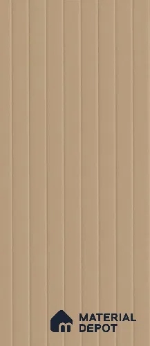 Fluted Solid Color Look LM 18501 Hazelnut 8 ft x 4 ft Solid Textured Finish Anti Fingerprint Decorative Thermo Laminate - 1 mm | Suitable for Suitable for Bedroom, TV Unit, Wardrobe, Kitchen Cabinet | Matching Edgeband EB 395 ST09