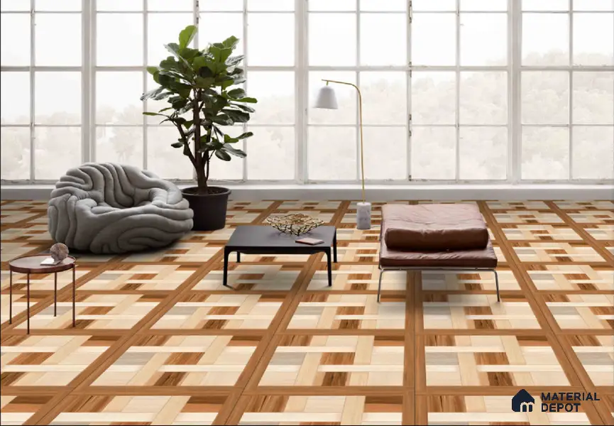 TL 00457 Dun Brown 2 ft x 2 ft Matte Finish Digital Porcelain Floor & Wall Tile - 9.5 mm