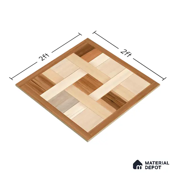TL 00457 Dun Brown 2 ft x 2 ft Matte Finish Digital Porcelain Floor & Wall Tile - 9.5 mm