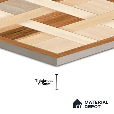 TL 00457 Dun Brown 2 ft x 2 ft Matte Finish Digital Porcelain Floor & Wall Tile - 9.5 mm
