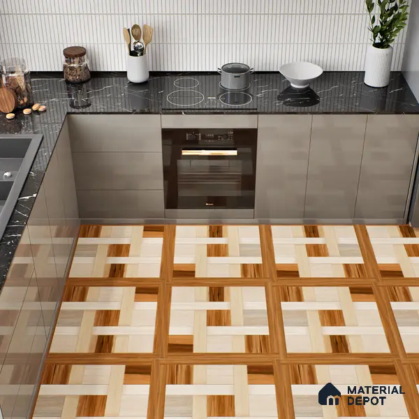 TL 00457 Dun Brown 2 ft x 2 ft Matte Finish Digital Porcelain Floor & Wall Tile - 9.5 mm