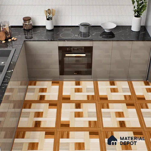 TL 00457 Dun Brown 2 ft x 2 ft Matte Finish Digital Porcelain Floor & Wall Tile - 9.5 mm