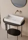 Durres Marble Rouge Des Pyrenees Translucent Basin BS 00234 M 495 x 300 mm Artificial Stone Acrylic Body Stain Free Designer Basin - 130 mm | Suitable For Bathroom, Vanity & Utility Areas | Image 01