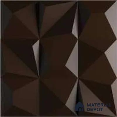 3D Wall Tile TL 01457 B Dusk Brown Décor 300 x 300 mm Ceramic Glazed Matte Finish Tile - 9 mm