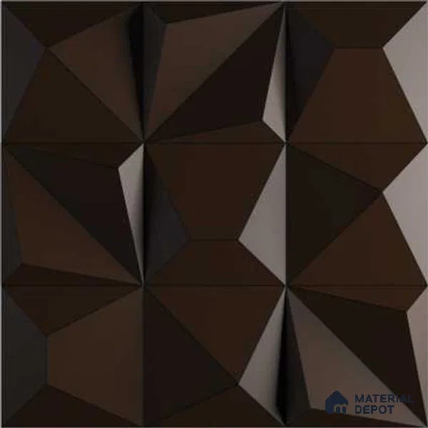 3D Wall Tile TL 01457 A Dusk Brown 300 x 300 mm Ceramic Glazed Matte Finish Tile - 9 mm