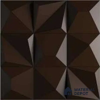 3D Wall Tile TL 01457 A Dusk Brown 300 x 300 mm Ceramic Glazed Matte Finish Tile - 9 mm