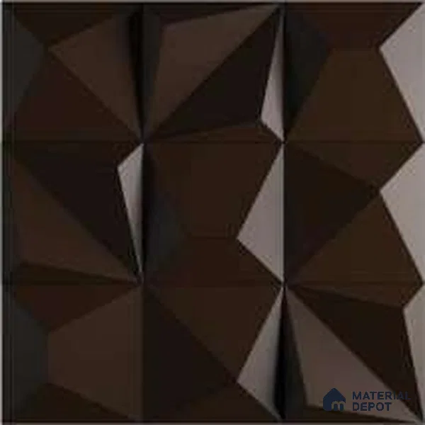 3D Wall Tile TL 01457 A Dusk Brown 300 x 300 mm Ceramic Glazed Matte Finish Tile - 9 mm
