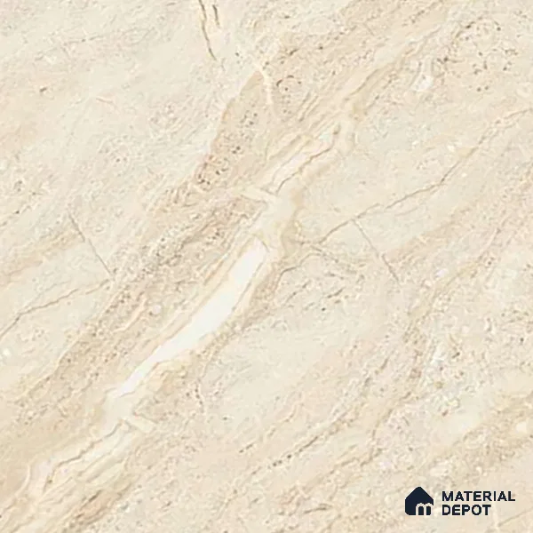 Marble Floor & Wall Tile TL 02204 Dyna Beige 4 ft x 2 ft Glossy Finish Vitrified Tile - 9 mm (Random 5) (Sample)