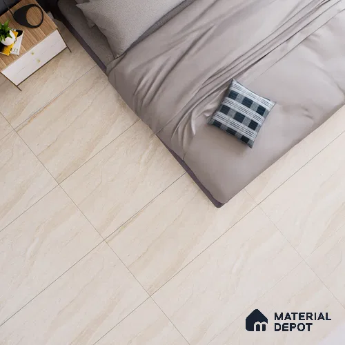 Marble Floor & Wall Tile TL 02204 Dyna Beige 4 ft x 2 ft Glossy Finish Vitrified Tile - 9 mm (Random 5)