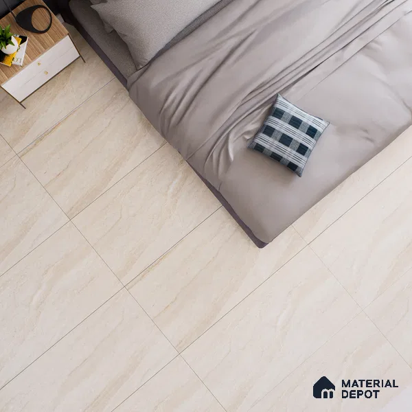 Marble Floor & Wall Tile TL 02204 Dyna Beige 4 ft x 2 ft Glossy Finish Vitrified Tile - 9 mm (Random 5) (Sample)