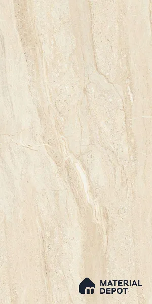 Marble Floor & Wall Tile TL 02204 Dyna Beige 4 ft x 2 ft Glossy Finish Vitrified Tile - 9 mm (Random 5) (Sample)