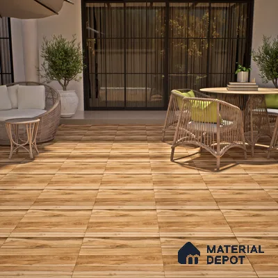TL 00441 Earth Brown 2 ft x 2 ft Matte Finish Digital Porcelain Floor & Wall Tile - 9.5 mm