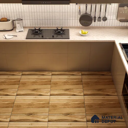 TL 00441 Earth Brown 2 ft x 2 ft Matte Finish Digital Porcelain Floor & Wall Tile - 9.5 mm