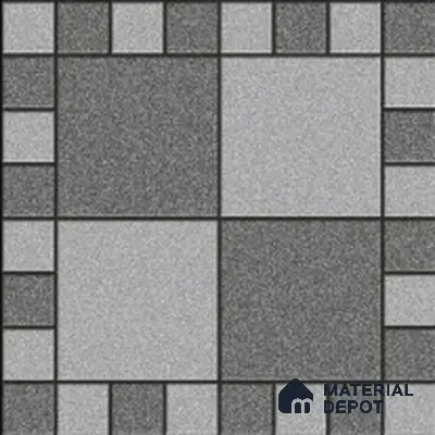 Budget Friendly Stone Look Value for Money Parking  Floor Tile 16 x 16 inch | TL 00658 B | Vitrified Matte Finish Tile - 12 mm | Suitable For Parking, Outdoor, Balcony & Terrace | Pattern Alignment May Vary | 2-3 mm Spacer is Mandatory